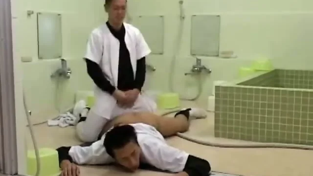 Enema and Japanese gay sex