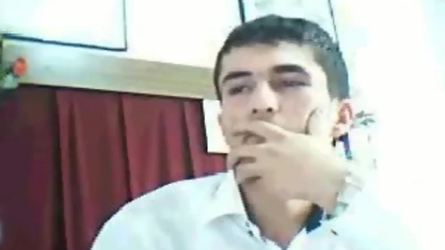 Gay handjob at work