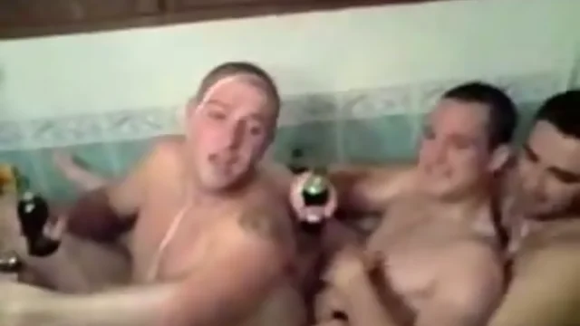 Shower Lads Sharing a tub!