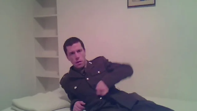 Military man homemade masturbation video