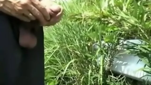 Outside exposure handjob 7