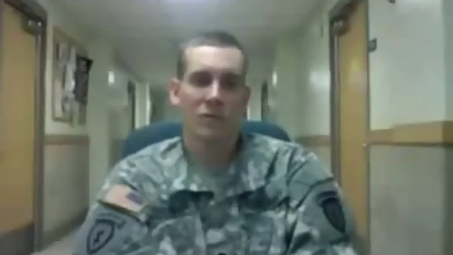 Large soldier`s gun