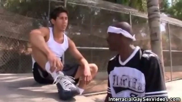 Muscled Interracial Jocks Blowjobs
