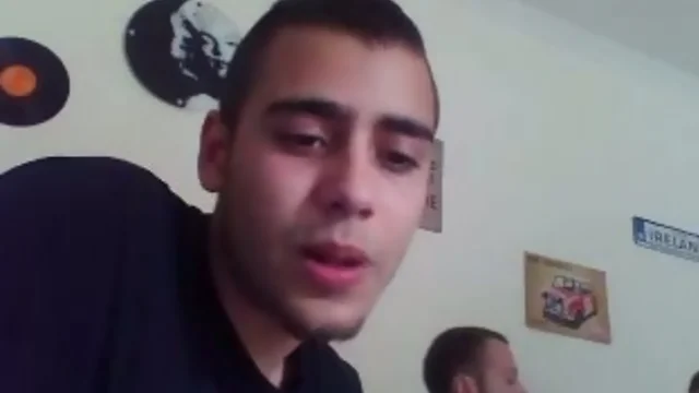 Hot Greek Twink Shows His Sexy Tattoo On His Large Backside