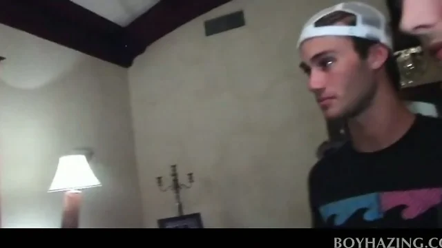 College boy gets fucked in the ass for fraternity
