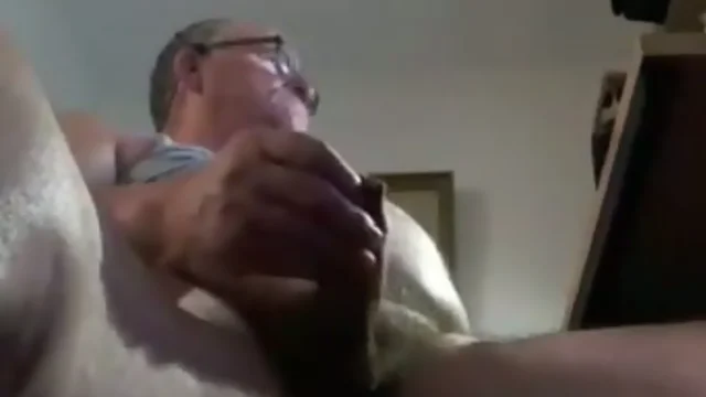 Grandpa Shows Off His Skills On Cam: Watch Him Cum All Over!