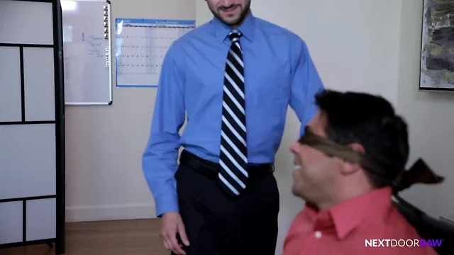 Cock Hungry Boss Barebacked by Interns Big Dick