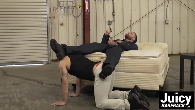 Jordan Levine barebacking deeply at Lucky Daniels ass