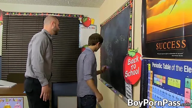 Big long dick teacher hammering hard at students sexy ass