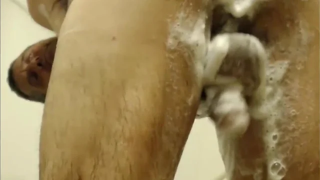 english daddy in the shower