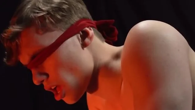 Blindfolded missionary teenager gets his butt hammered