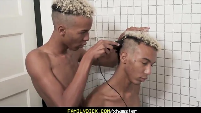 Familydick - hot identical twins jack off side by side