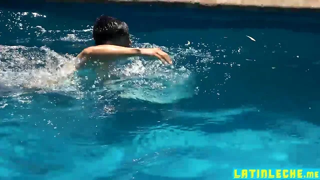 Lad latin condomless hammered outside anal