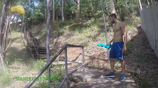 Naked walking with friends