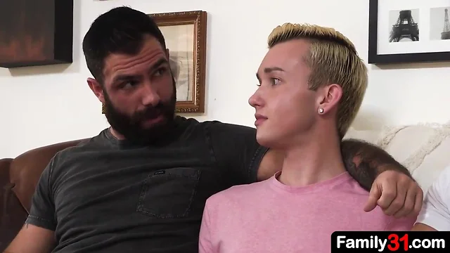 Forbidden Family Fantasy: Anal Threesome of Stepdad & Stepkids