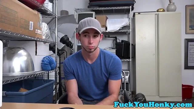 Straight Sixpack Tattooed Stud`s POV Reality Barebacking in an Interracial Office Casting