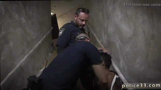 Dark teens anal fisting gay xxx suspect on the run, gets deep pecker