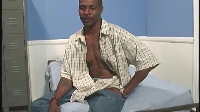 Hardcore Interracial Gay Video: Two Black Dudes with Large Cocks Fucking Hard and Raw