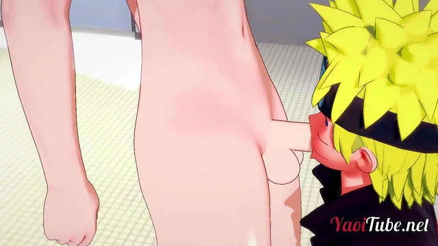 Hot Anime Threesome: Blonde & Naruto Cosplayer, Big Dicks, Anal, Blowjobs & Creampie!