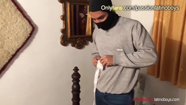 Hot not cut latin twink being tied up and bursting up