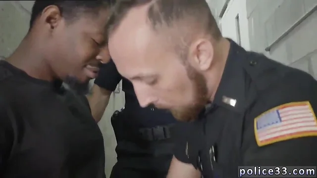 Twink clip gay sex not cut penis first time hammering the white cop with