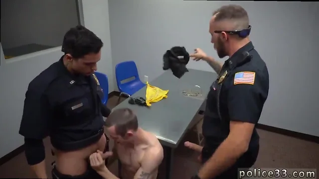 Gay sexy police vid naked and suck me pappy cop two daddies are