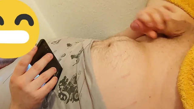 Thrilled fap session, jizz on myself