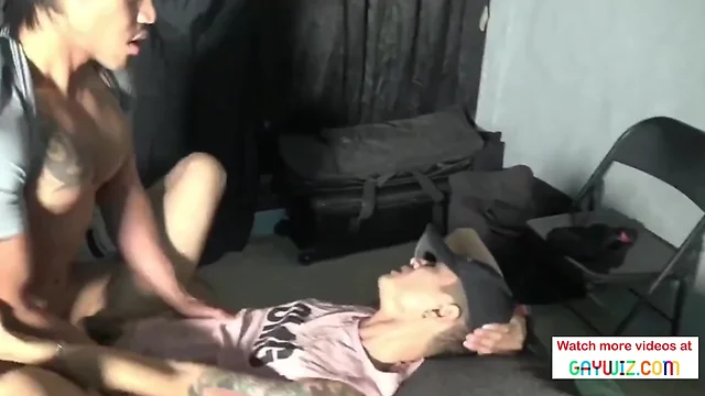 Asian man at gym has passionate encounter with another man - full movie