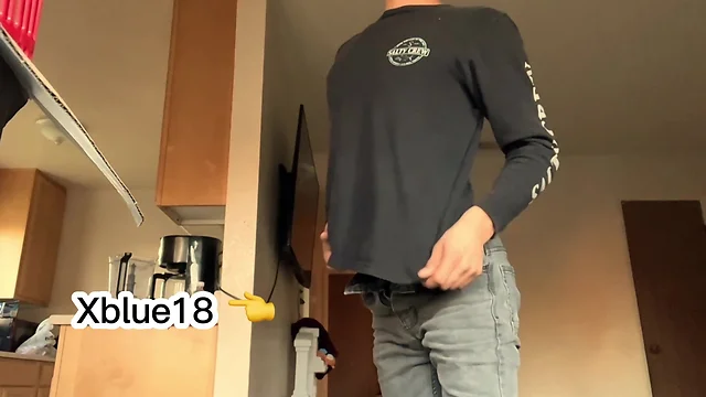 Nude twink self-recording video
