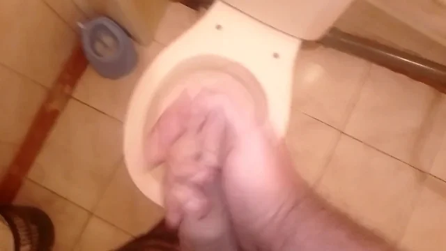 Video of Fingering and finishing in the toilet