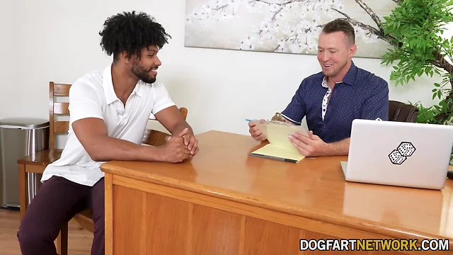 Kissing jock pierce paris fucks tony genius in hot ebony job interview