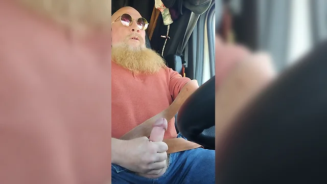 Cumming a little at first, then a lot while driving