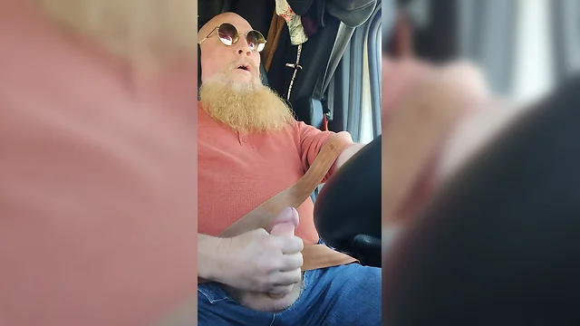 Cumming a little at first, then a lot while driving