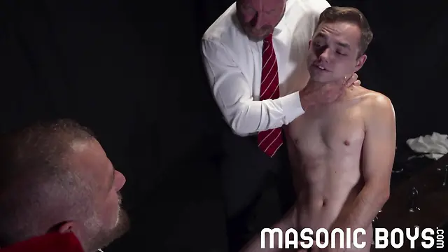 Hot guys killian knox and marcus rivers torture twink with big dildos and spank him