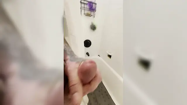 Raw big cock anal milking: the best way to start a shower