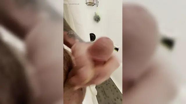 Raw big cock anal milking: the best way to start a shower