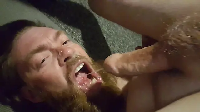 Self-suck cum eating voyeur lover