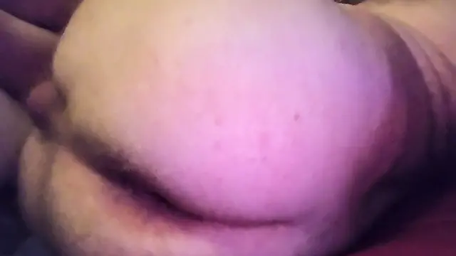 Amateur bear couple anal fingering, rimjob and cumshot - hands-free orgasm gaping asshole!