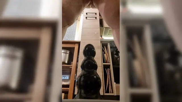 Masterpiece: double huge prostate cumshots with my monster dildo - anal dilatation, big toys & extreme insertion