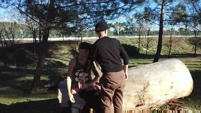 cruising exhibition: leo & xisco doing what we do best outdoors!