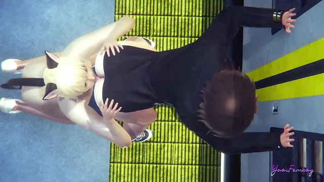 Seth, the yaoi femboy, experiences an unusual train ride