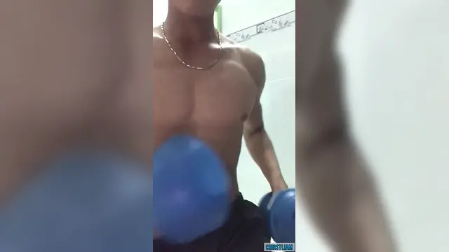 Or hotdream solo cumshot: muscled tattoo stud and delicate twink femboy