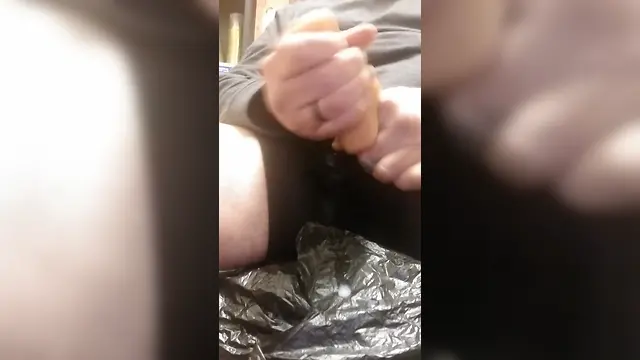 Intense orgasm with pre-cum edging