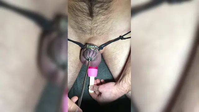 Unleashing my cock in locktober: explosive finish!