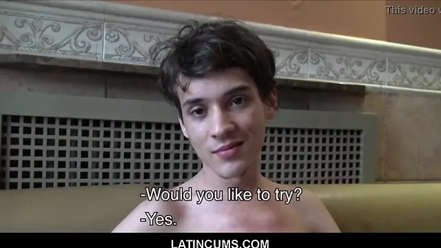 Latino teen twink gets hard anal from muscle man for cash