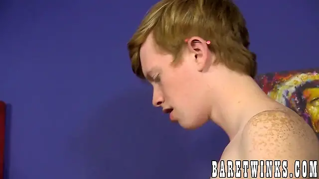 Hardcore bareback twink gets drilled and blows his load