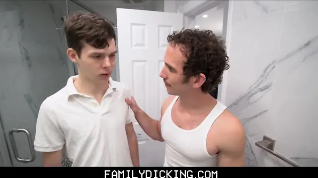 Uncle and nephew get intimate in the living room: hot anal and rimming fun!