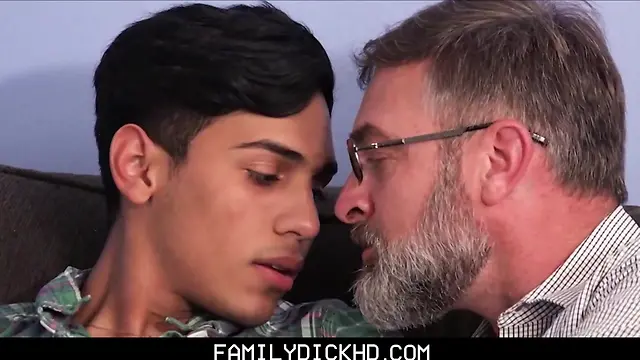 Stepsons first time: anal and blowjob practice with stepdads help featuring kristofer weston, ariano, and hot latino twink boys