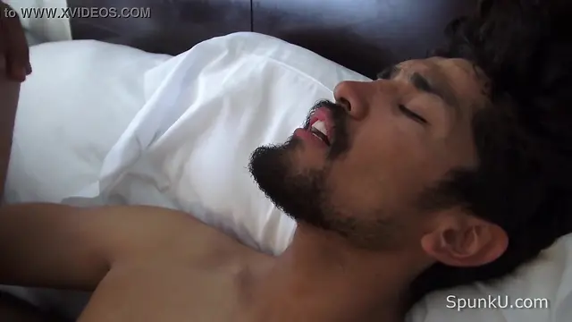 Uncut latino stud rims and fucks straight guy with tattoos in hot hookup