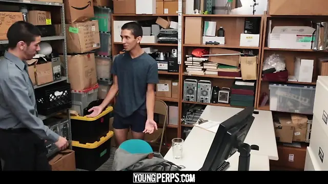 Security officer fucks alex flores in the ass: youngperps get their way with anal, cumshots, and bareback action!